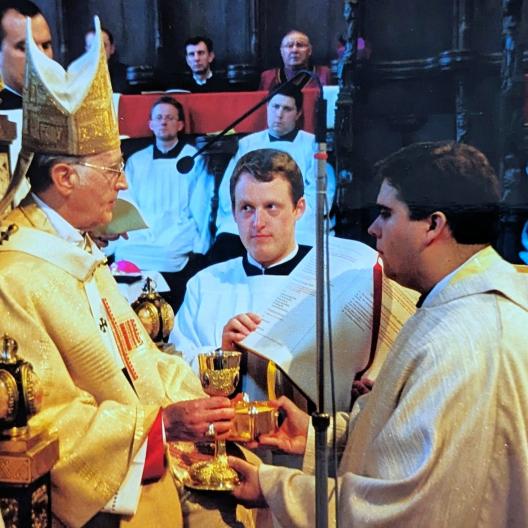 Priesterweihe am 30.06.2001 in Bamberg mit Erzbischof Dr. Karl Braun