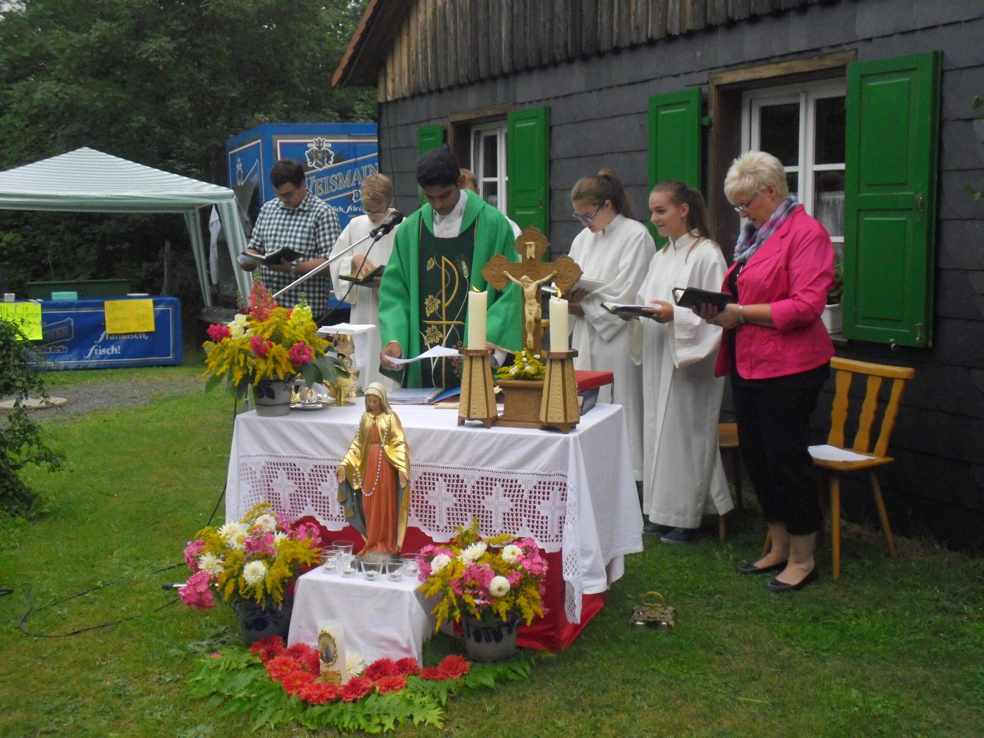 Bergmesse am Herrgottswinkel am 03.08.2014 in Wallenfels