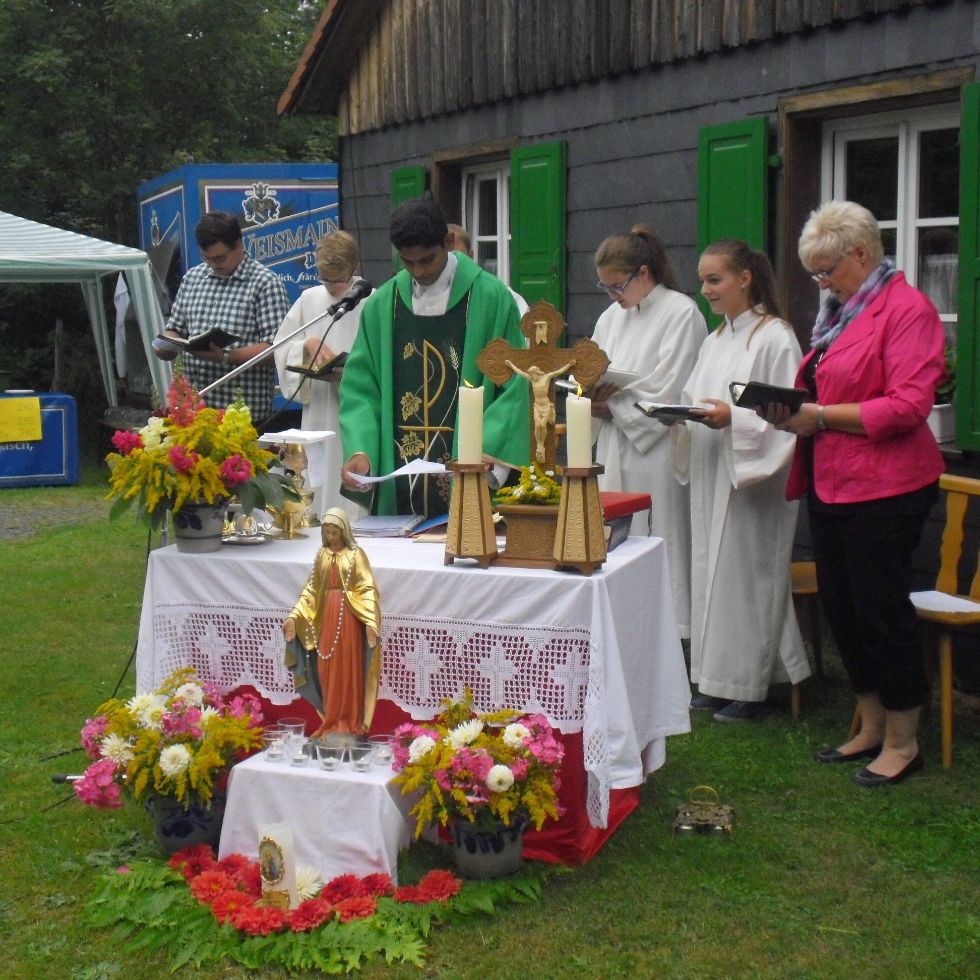 Bergmesse am Herrgottswinkel am 03.08.2014 in Wallenfels