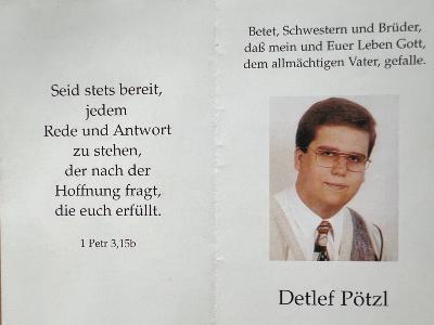 Primizbild Detlef Pötzl 2001
