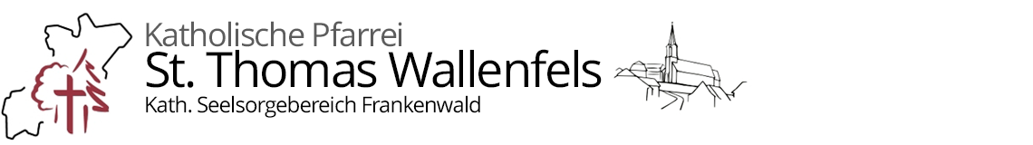 Grafik im Kopf der Pfarrei Wallenfels mit Verlinkung